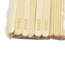 Tampon de logo de protection de l&#39;environnement gravé en bois de bâton de crème glacée jetable en bambou